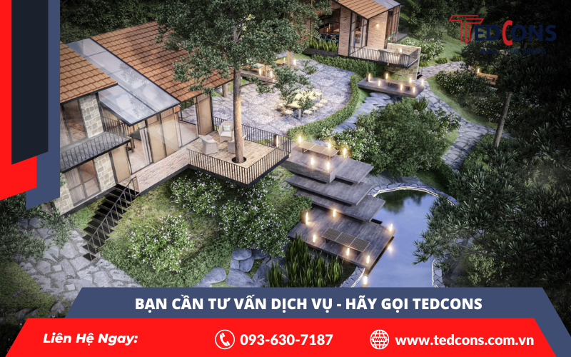 Dịch vụ xây dựng biệt thự farmstay uy tín, thoáng mát