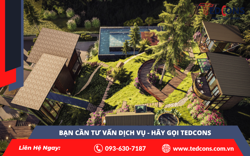 Dịch vụ xây dựng biệt thự farmstay uy tín, thoáng mát