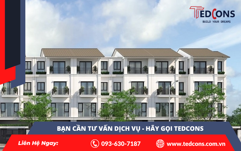 Dịch vụ xây dựng nhà liền kề hiện đại