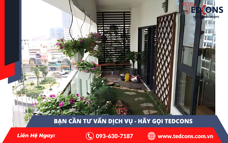 Thiết kế ban công và sân vườn đẹp cho nhà phố 3 Thiết kế ban công và sân vườn đẹp