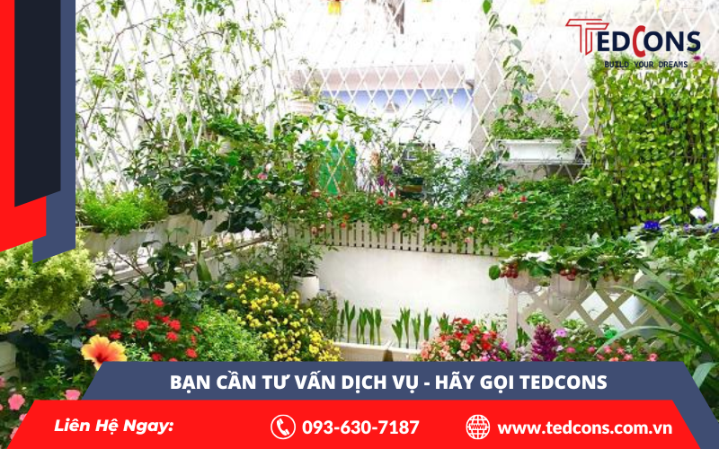 Thiết kế ban công và sân vườn đẹp cho nhà phố 2 Thiết kế ban công và sân vườn đẹp