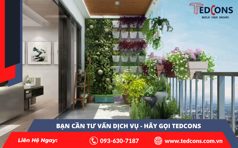 Thiết kế ban công và sân vườn đẹp cho nhà phố 4 Thiết kế ban công và sân vườn đẹp