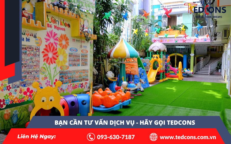 Thiết kế khu vui chơi ở trường mầm non 2 Thiết kế khu vui chơi ở trường mầm non