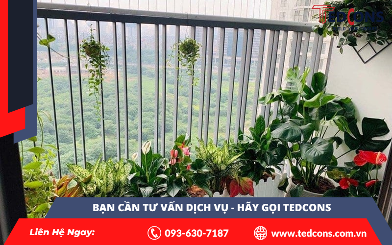 cách bố trí cây xanh ban công hợp mệnh