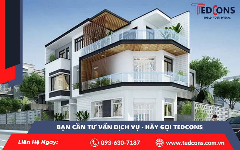 Dịch Vụ Hoàn Thiện Mặt Tiền Biệt Thự | Tedcons