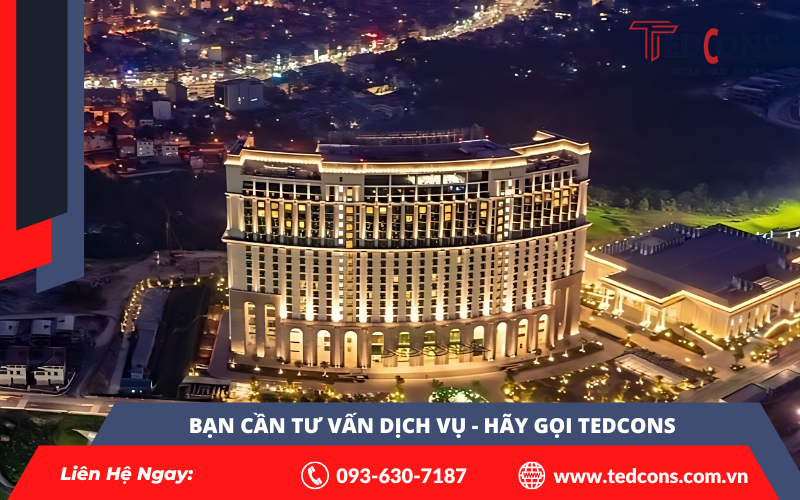 Dịch vụ thi công khách sạn cao cấp cùng Teddcons