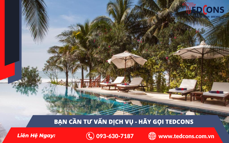 Dịch vụ thi công khu nghỉ dưỡng trọn gói từ Tedcons
