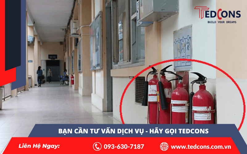 Lắp đặt bình chữa cháy cho trung tâm thương mại