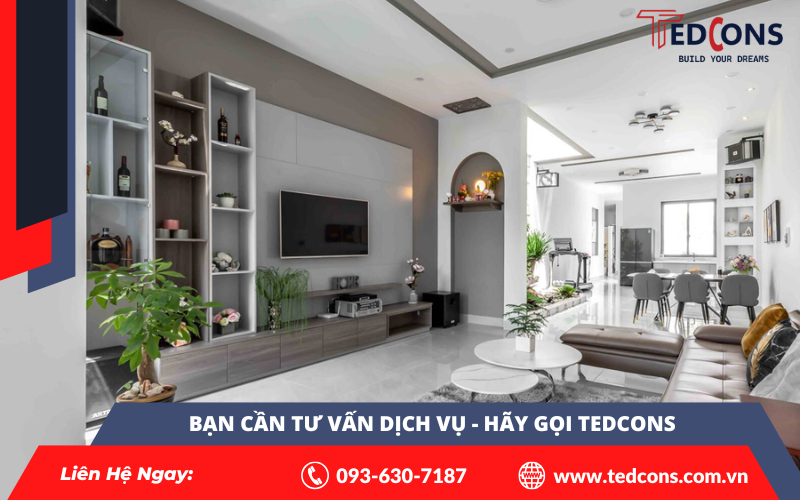 Thi công phòng khách – Nâng tầm không gian sống của gia đình bạn