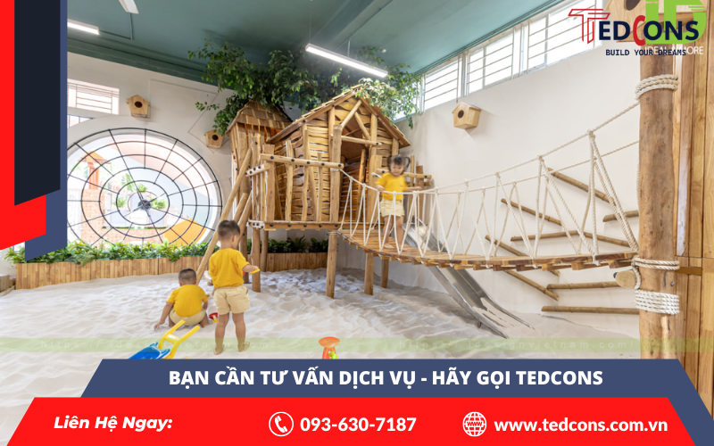 Thiết kế khu vui chơi ở trường mầm non
